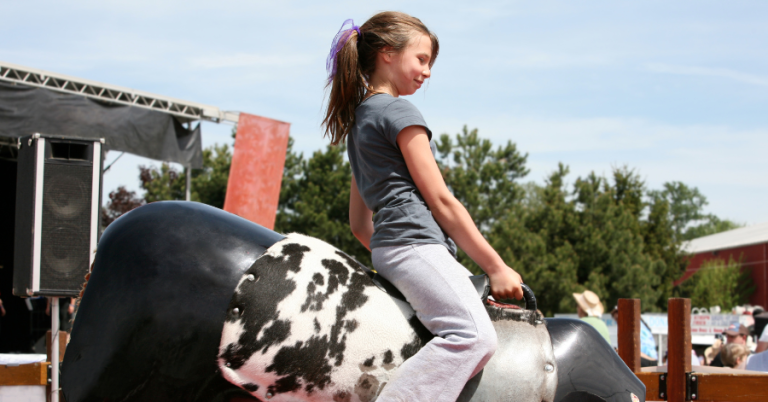 child at the Katy Rodeo 2025