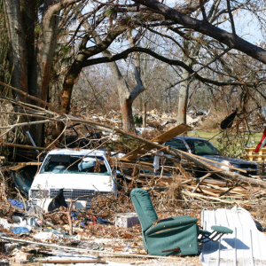 disaster aftermath in Houston Texas