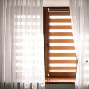 Houston Katy home window with curtains and blinds house sitting
